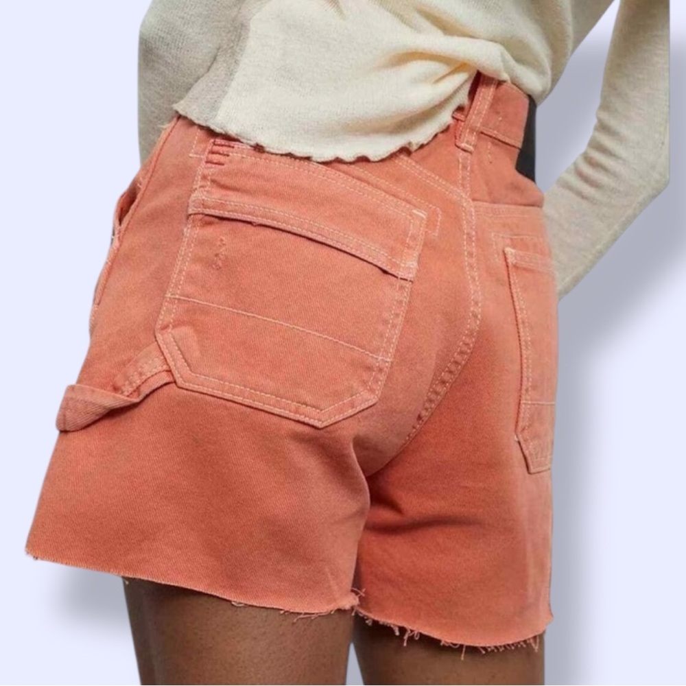 Women's Coral Casual Denim Shorts
